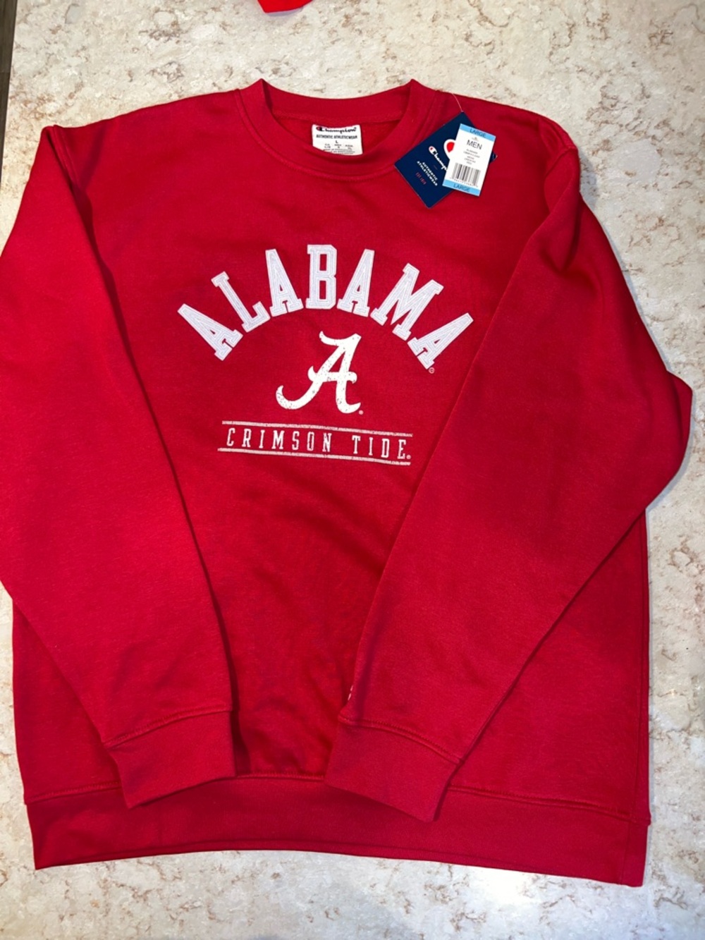 Alabama Champion Crimson Tide Red Crewneck Sweatshirt